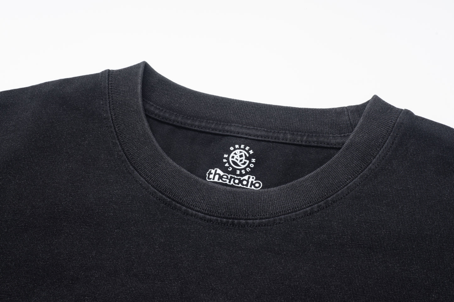 GREENHOUSE x theradio "THE ARTISTE" SERIES BLACK WASH PRINT TEE