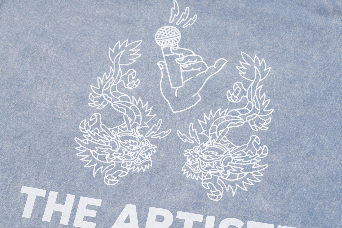 GREENHOUSE x theradio "THE ARTISTE" SERIES BLUE WASH PRINT TEE