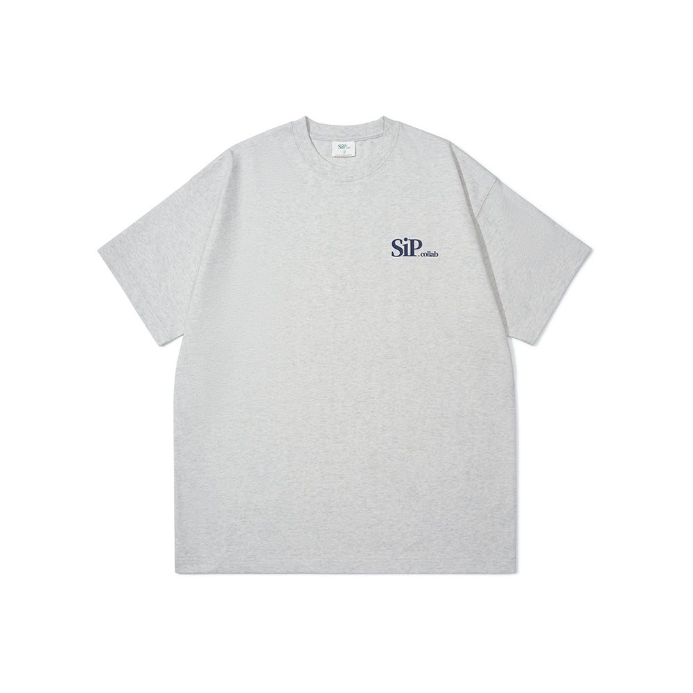 GREEN HOUSE 「SIP.collab」Series oatmeal grey Tee