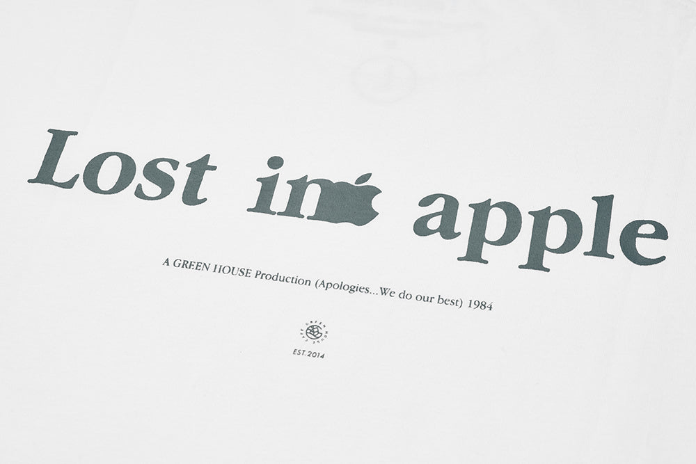 LOST IN APPLE Series 2025 – Relaxed Fit White Tee