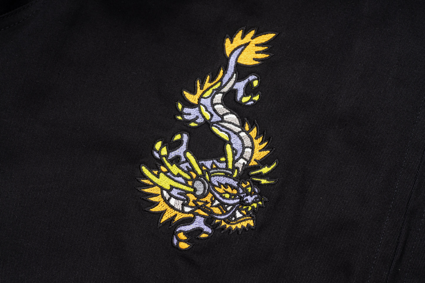 GREENHOUSE x theradio "THE ARTISTE" SERIES BLACK HEAVY EMBROIDERED JACKET