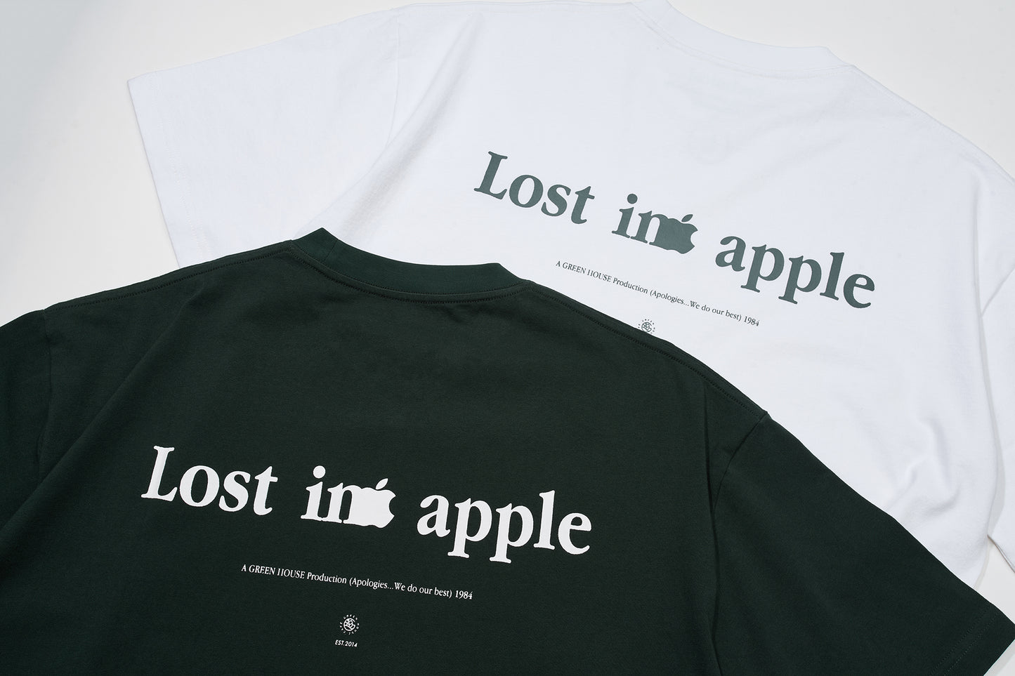 LOST IN APPLE Series 2025 – Relaxed Fit White Tee