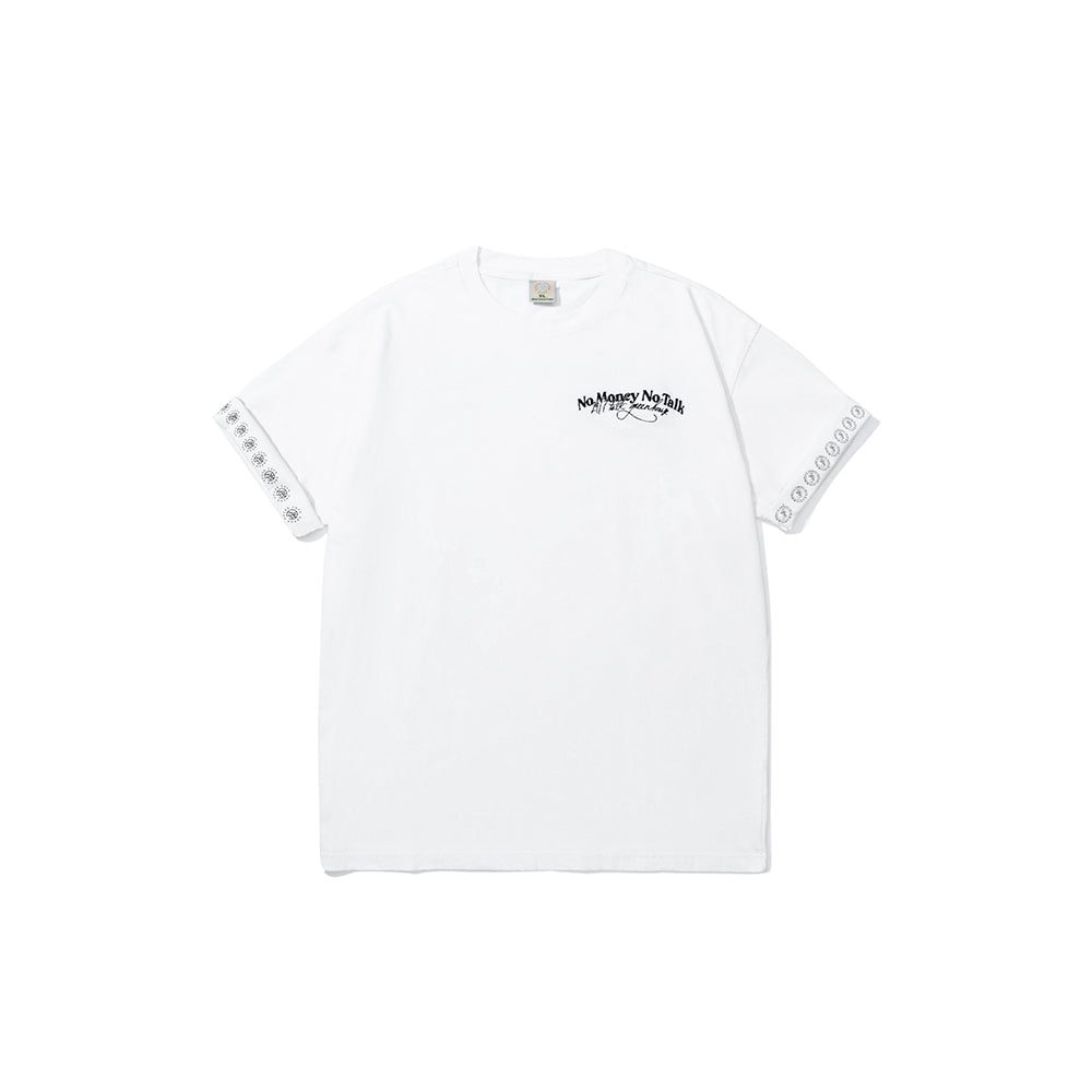 GREENHOUSE x 24/7TALK "NO MONEY NO TALK" SERIES TEE WHITE