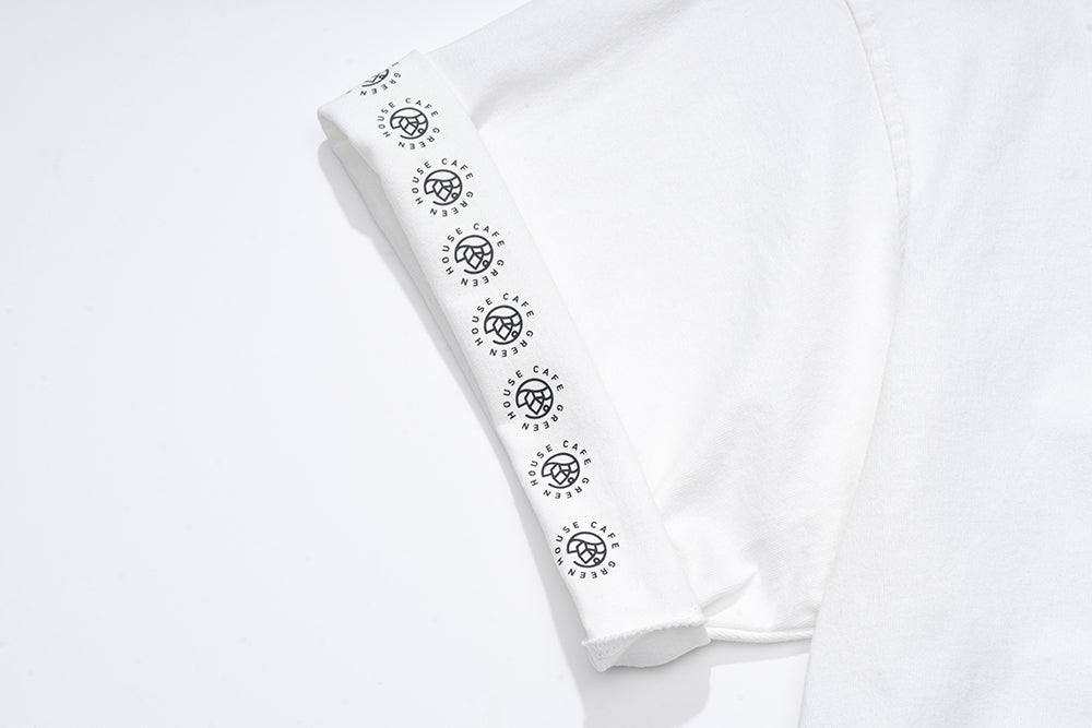 GREENHOUSE x 24/7TALK "NO MONEY NO TALK" SERIES TEE WHITE