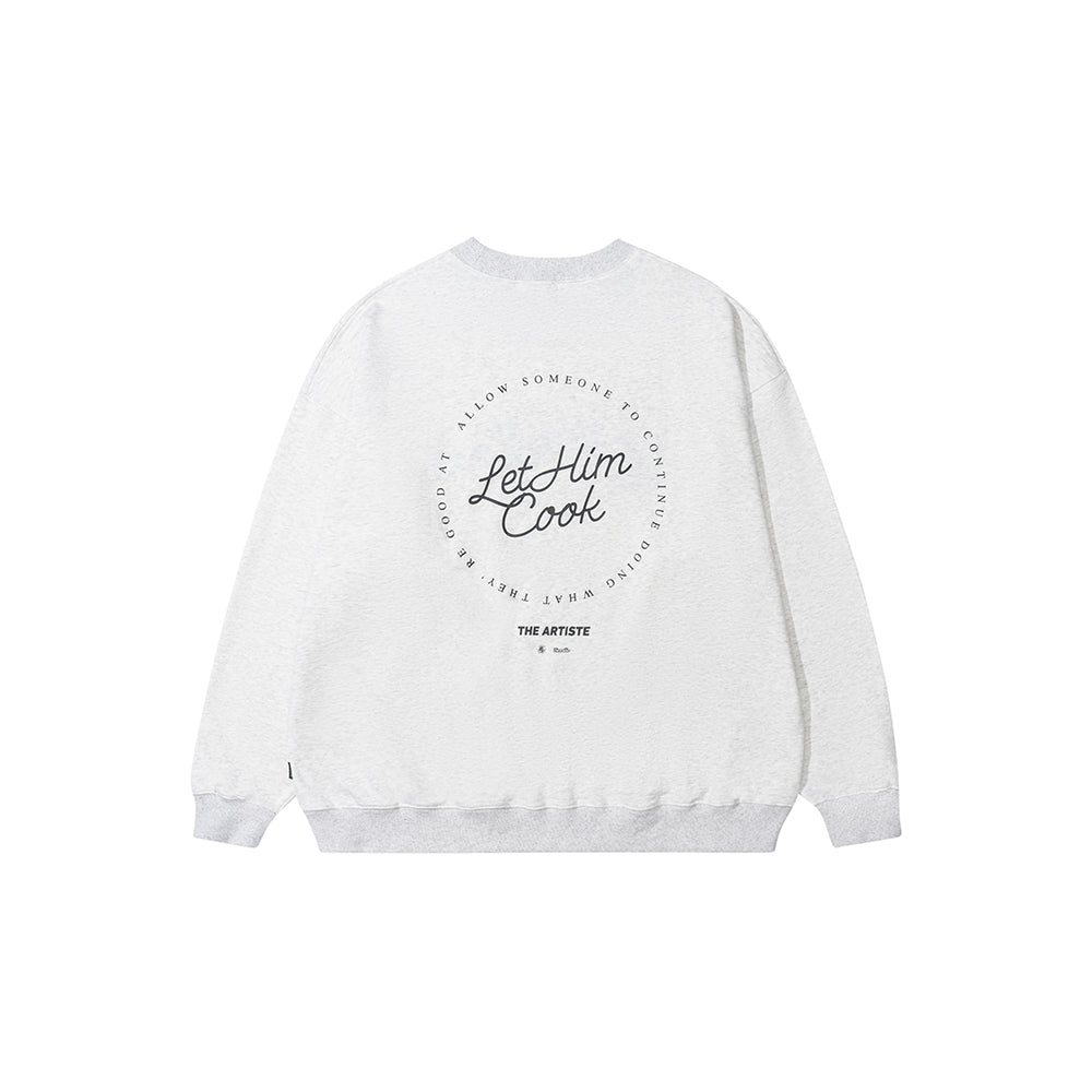 GREENHOUSE x theradio "Let Him Cook" SERIES GRAY SWEATSHIRT