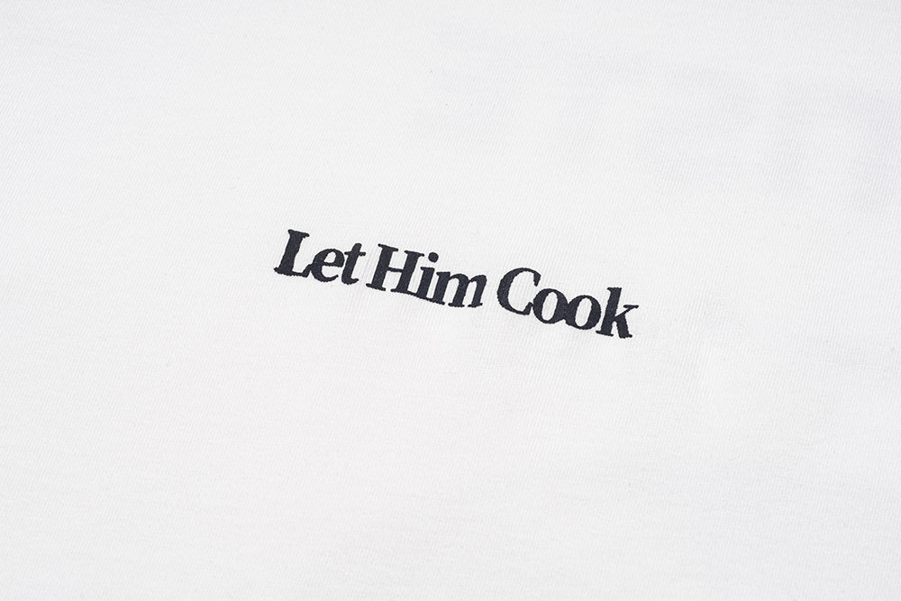 GREENHOUSE x theradio "Let Him Cook" SERIES WHITE PRINT TEE