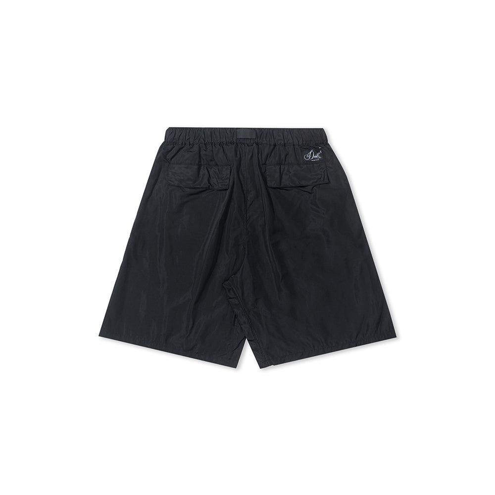 GREENHOUSE x AYAKA FUKANO "DRINK HOUSE" SERIES QUICK-DRY LOOSE SHORTS BLACK