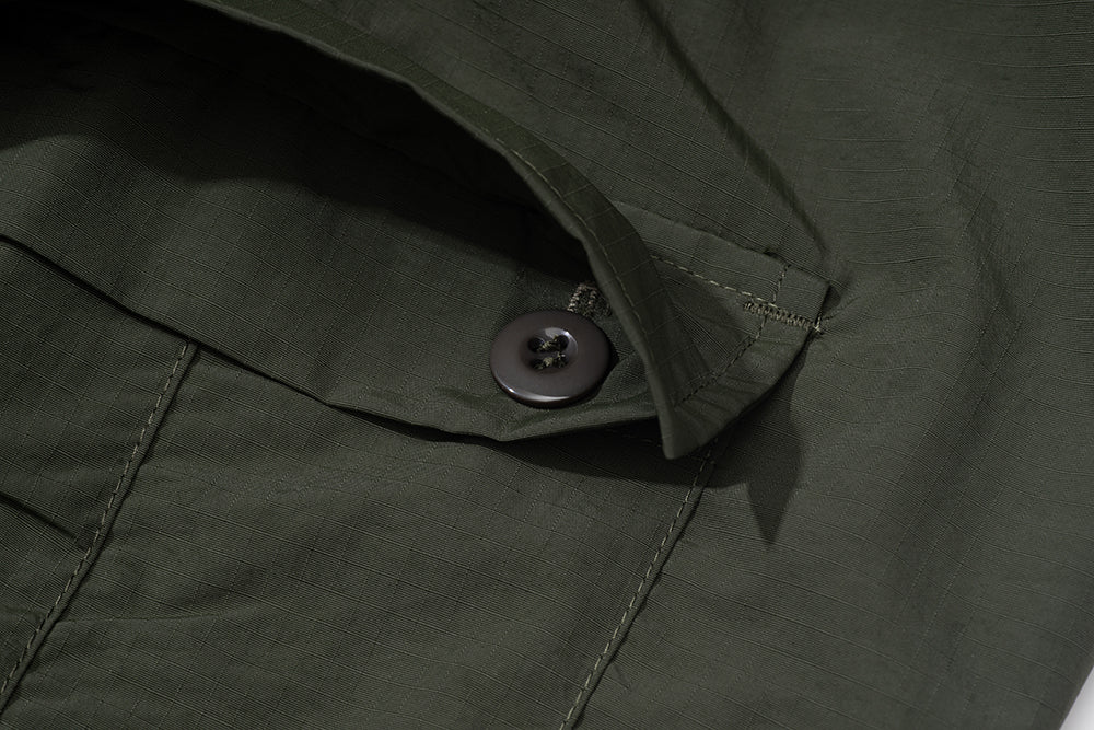 GREENHOUSE x AYAKA FUKANO "DRINK HOUSE" SERIES QUICK-DRY LOOSE MILITARY PANTS GREEN