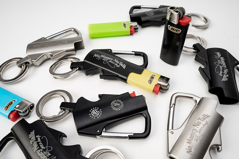 GREENHOUSE x 24/7TALK "NO MONEY NO TALK" SERIES BIC J5 LIGHTER CASE BLACK