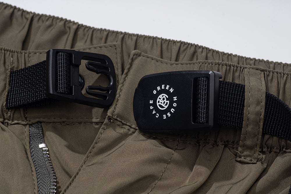 GREENHOUSE x AYAKA FUKANO "DRINK HOUSE" SERIES QUICK-DRY LOOSE SHORTS DESERT