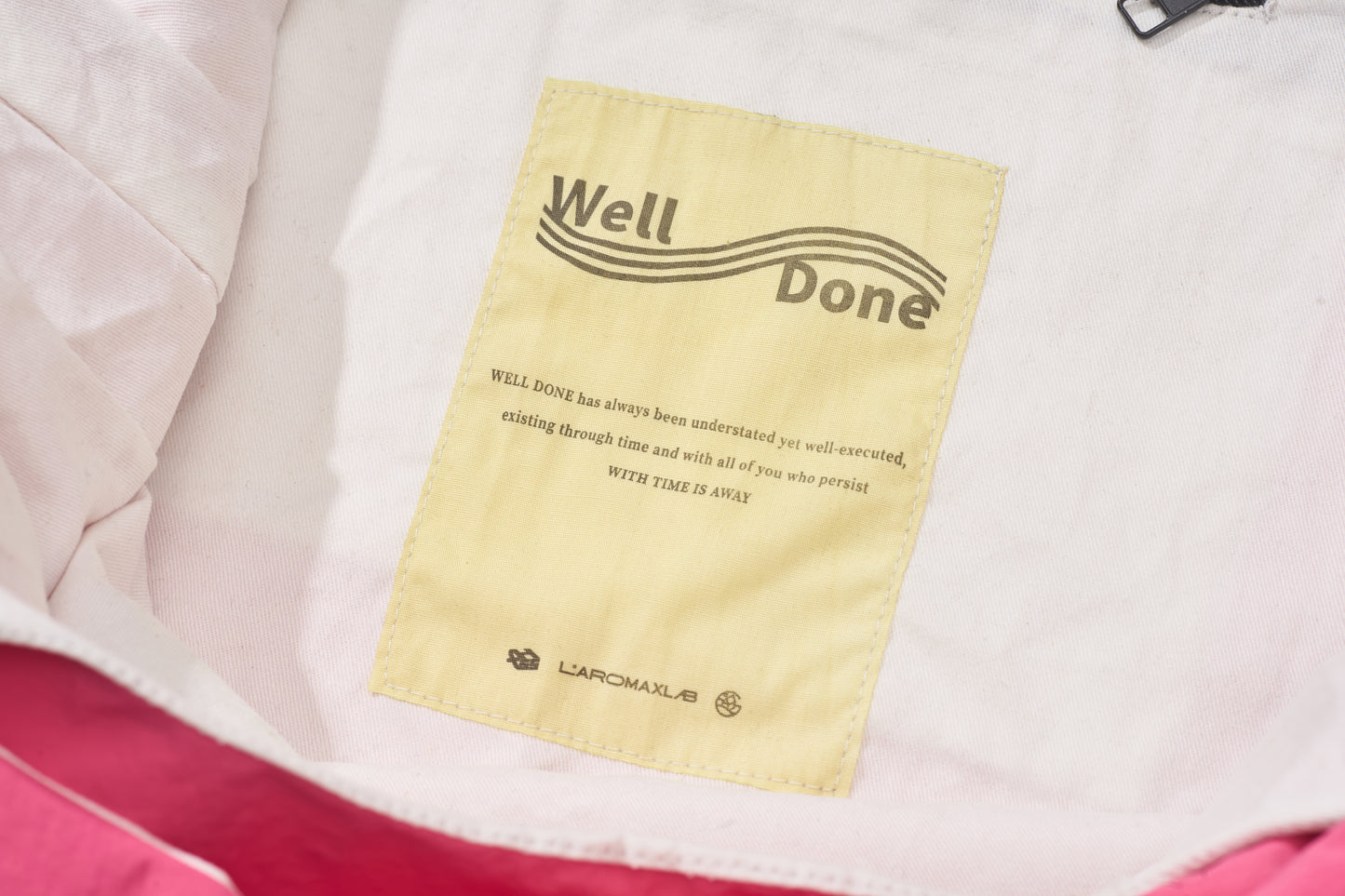 Well Done 25SS Single-water proof Pink Strap Tote Bag