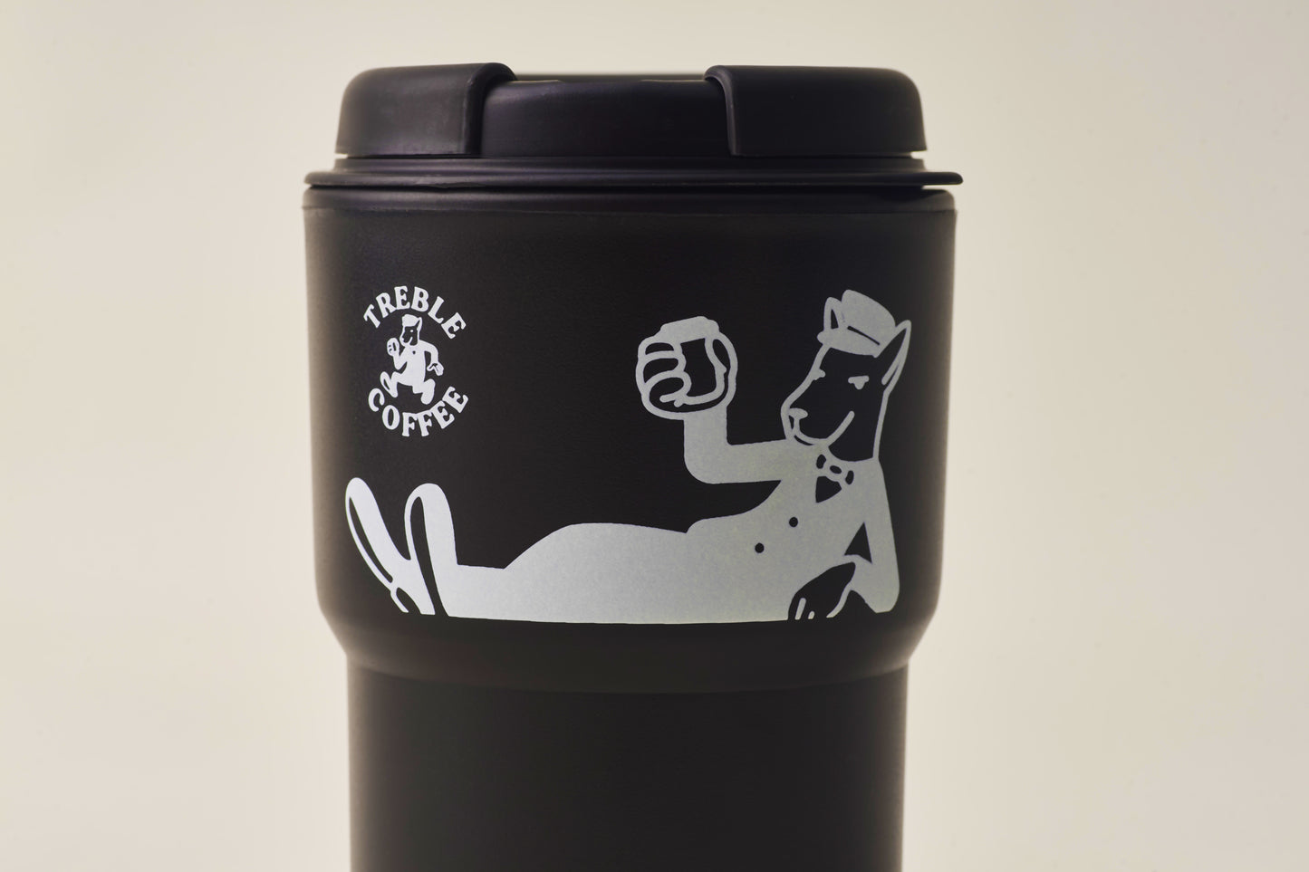 TREBLE COFFEE Portable Eco-Friendly Cup (Black)