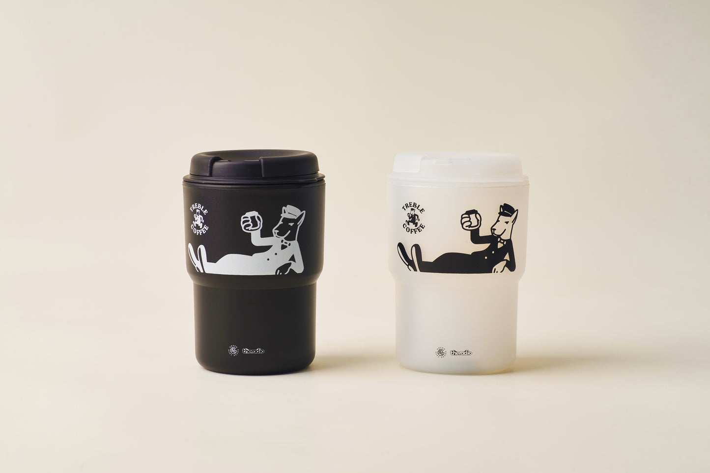 TREBLE COFFEE Portable Eco-Friendly Cup (Clear)