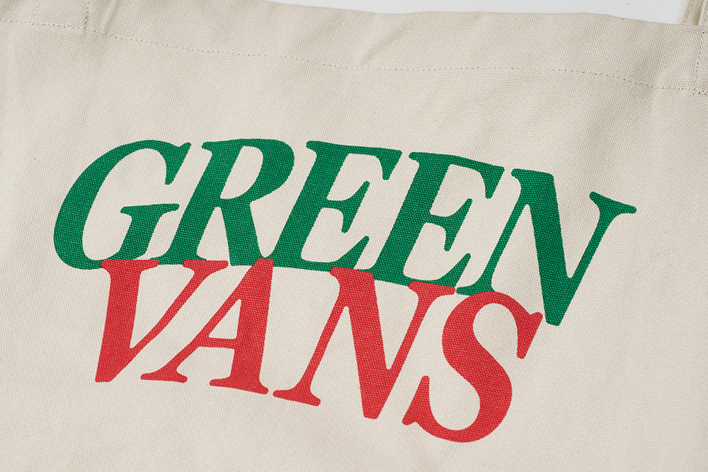 GREEN HOUSE “GREEN VANS” Series Oversized Canvas Tote