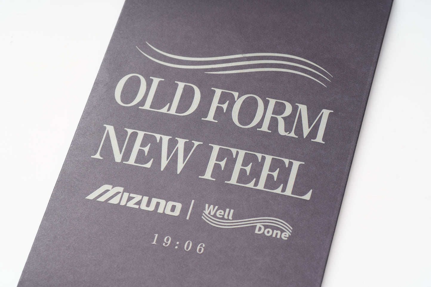 Mizuno Sportstyle and WELL DONE Present “OLD FORM, NEW FEEL”  Scent Sheet