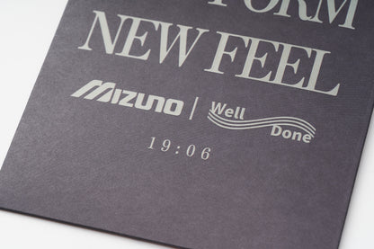 Mizuno Sportstyle and WELL DONE Present “OLD FORM, NEW FEEL”  Scent Sheet