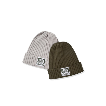 THE ARTISTE Knit Beanie — Custom-Dyed Yarn Army Green