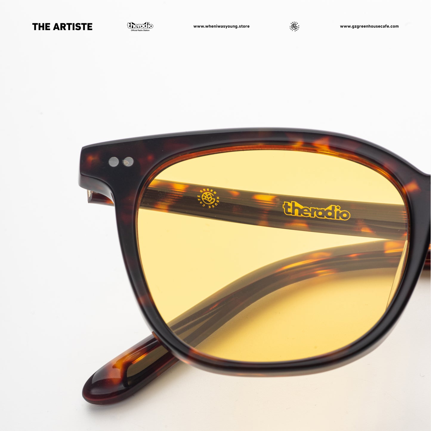 GREENHOUSE x theradio "THE ARTISTE" SERIES AMBER SUNGLASSES