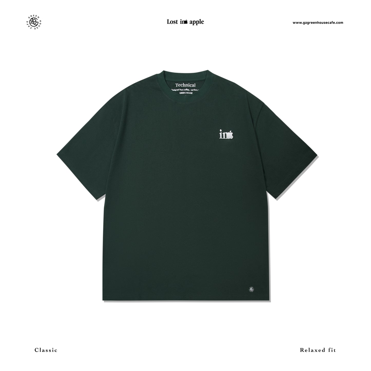 LOST IN APPLE Series 2025 – Relaxed Fit Green Tee