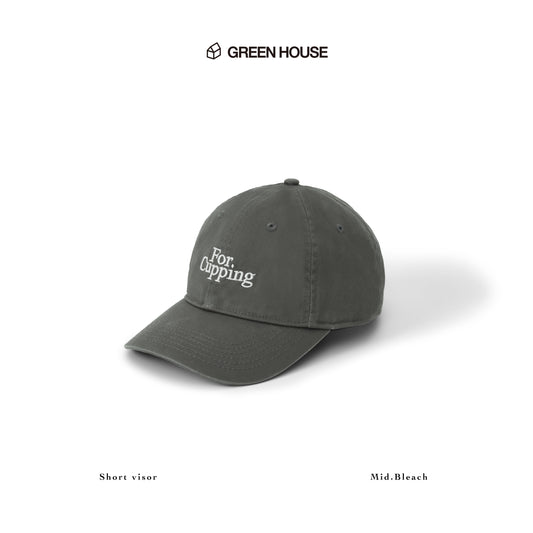 GREEN HOUSE "For Cupping" Series Washed Baseball Cap Gray