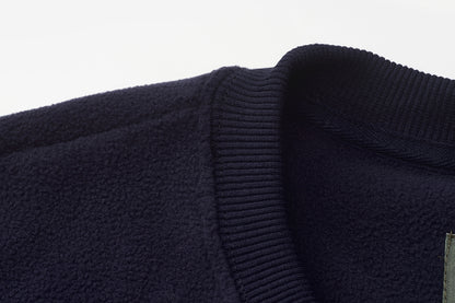 THE ARTISTE CREWNECK — NAVY / ORANGE