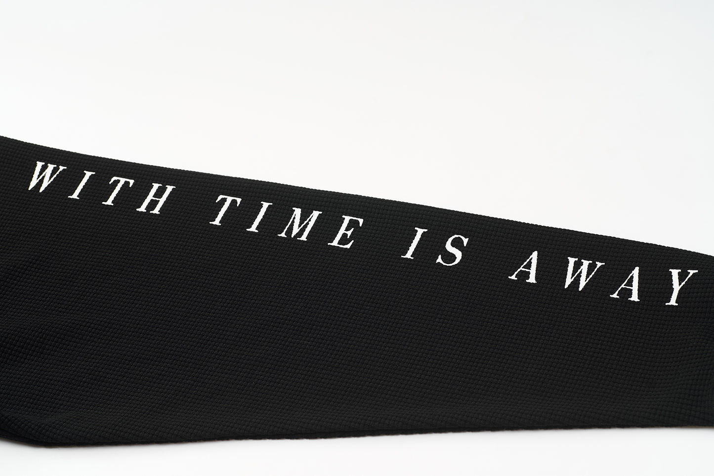 WELL DONE Black Long-Sleeve Waffle T-Shirt