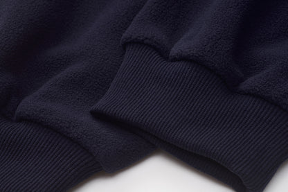 THE ARTISTE CREWNECK — NAVY / ORANGE