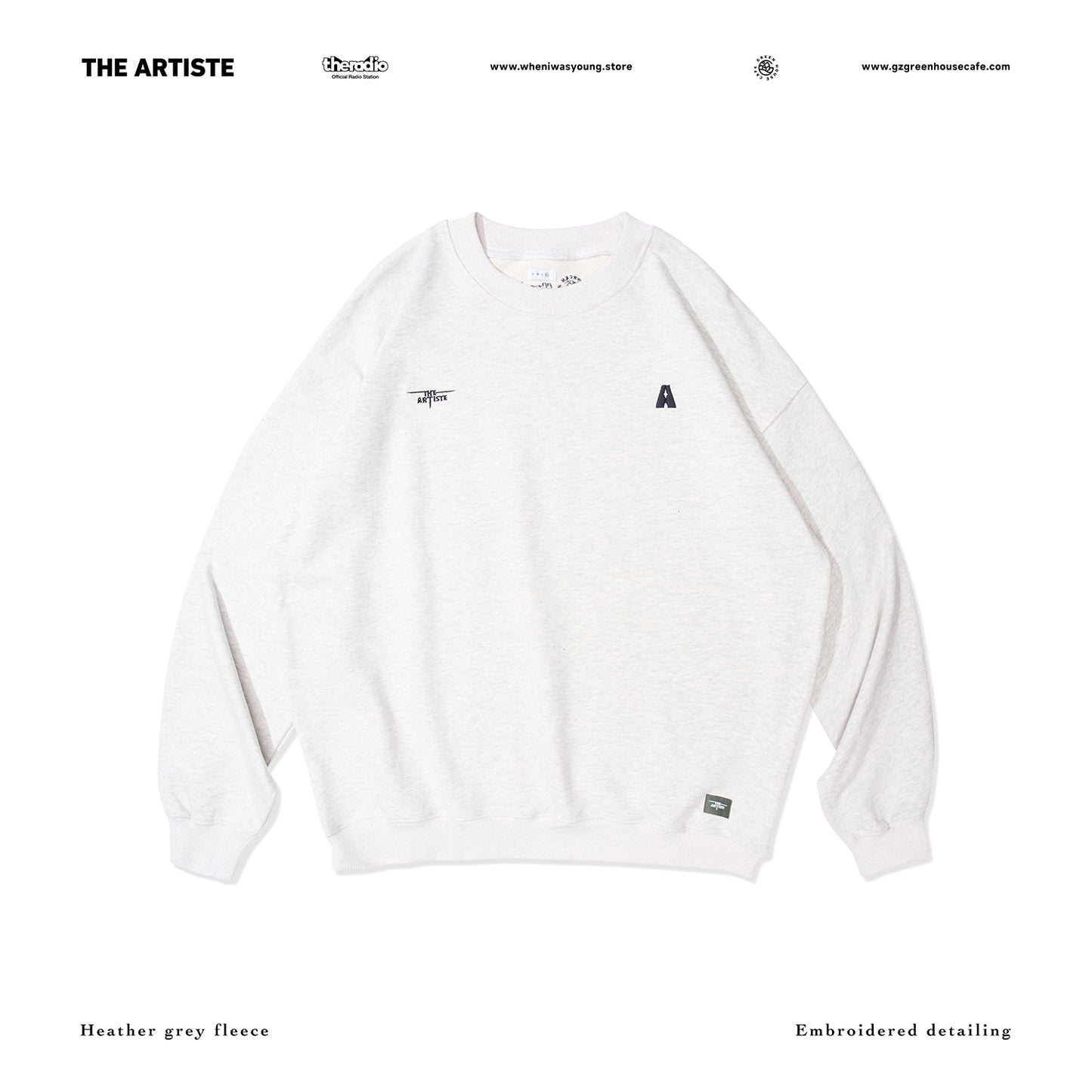 THE ARTISTE STANDARD CREWNECK — HEATHER GREY