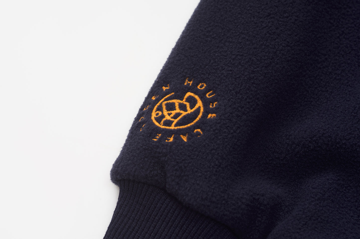 THE ARTISTE CREWNECK — NAVY / ORANGE