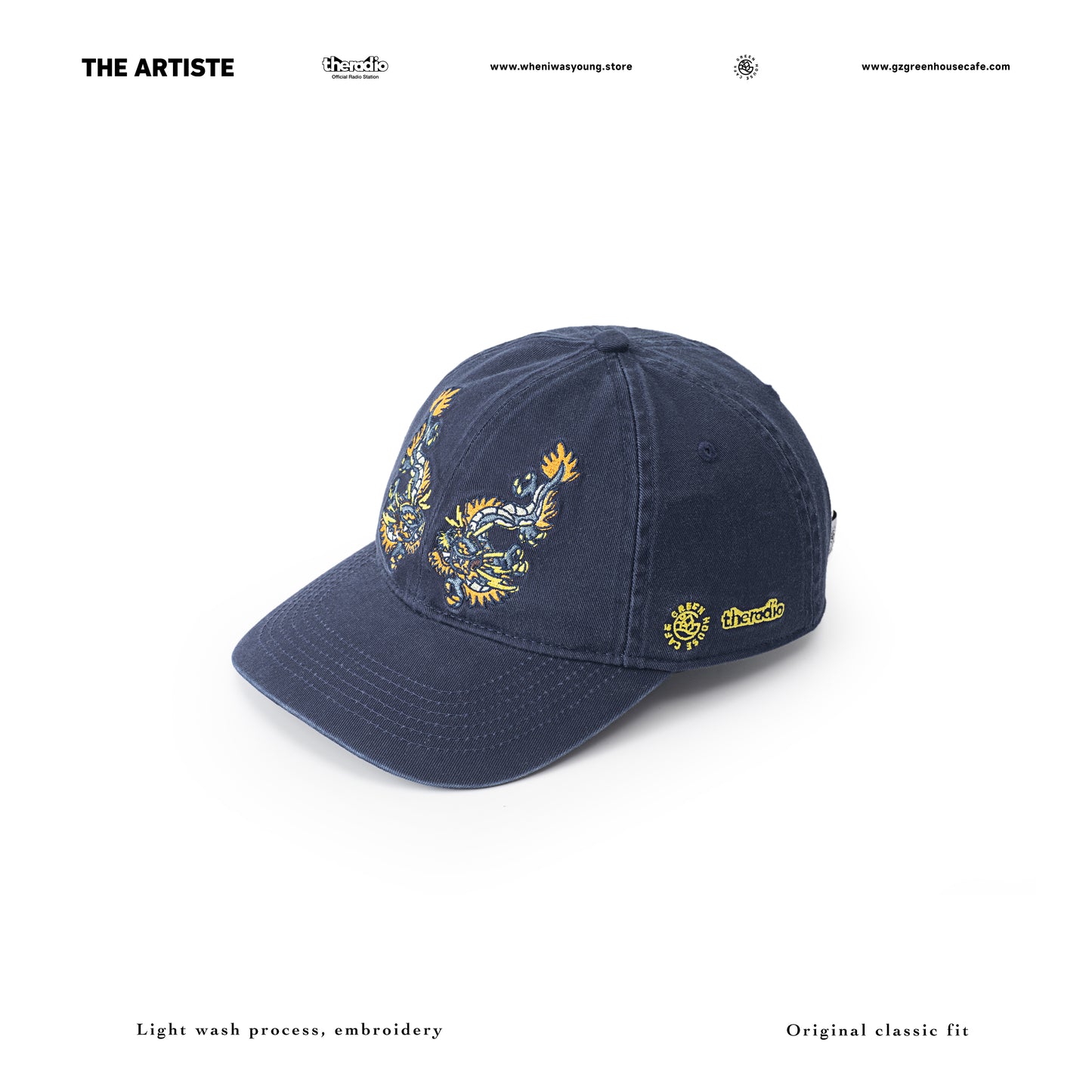 GREENHOUSE x theradio "THE ARTISTE" SERIES BASKETBALL CAP BLUE