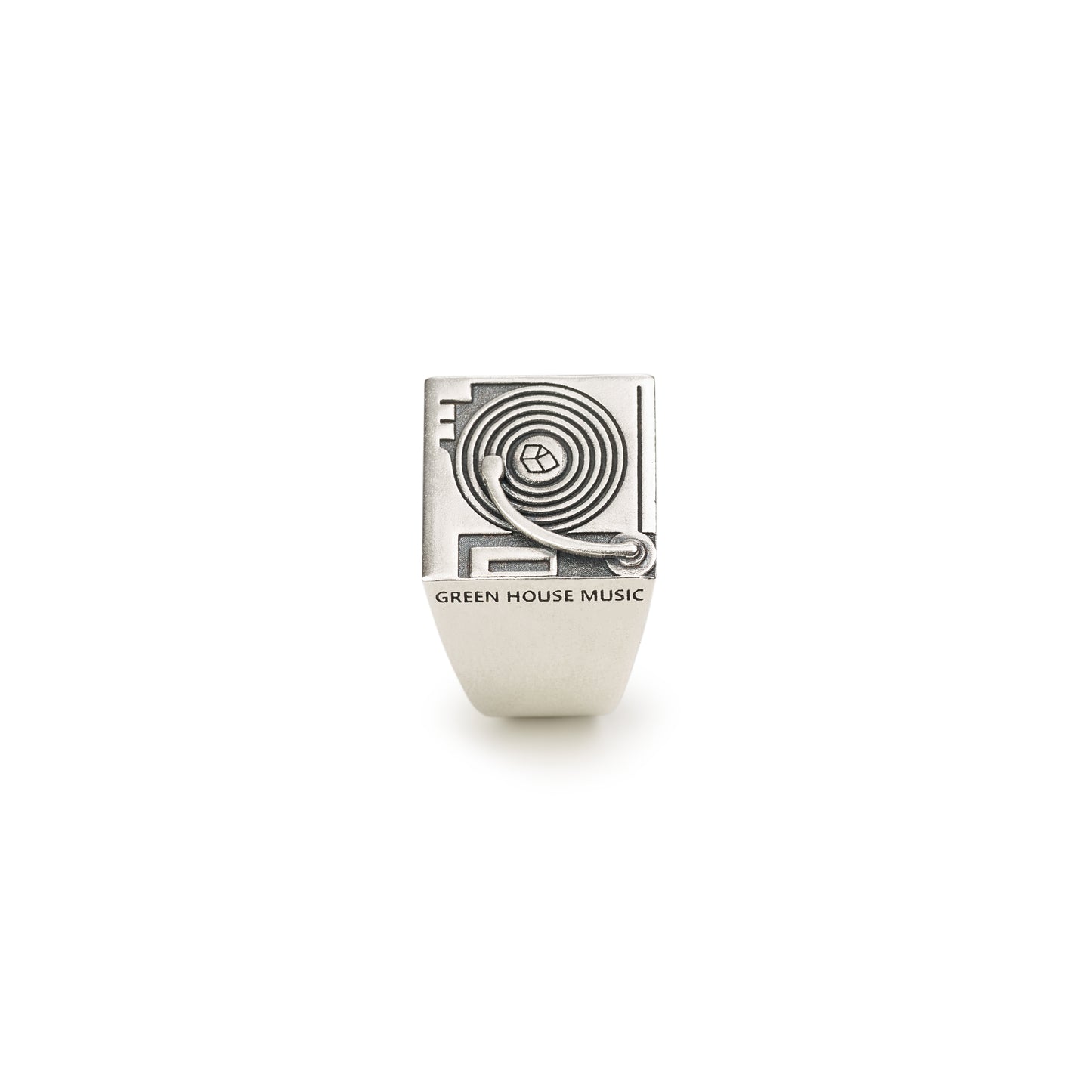 GREEN HOUSE 925 Silver DJ MUSIC RING