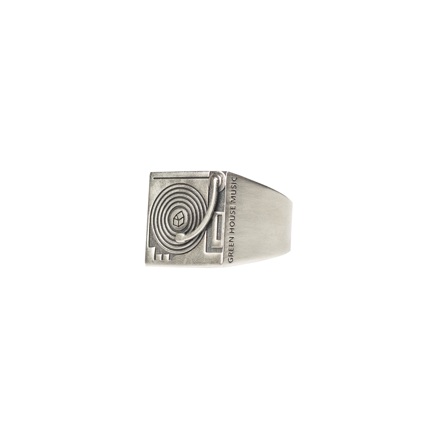 GREEN HOUSE 925 Silver DJ MUSIC RING