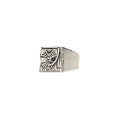 GREEN HOUSE 925 Silver DJ MUSIC RING