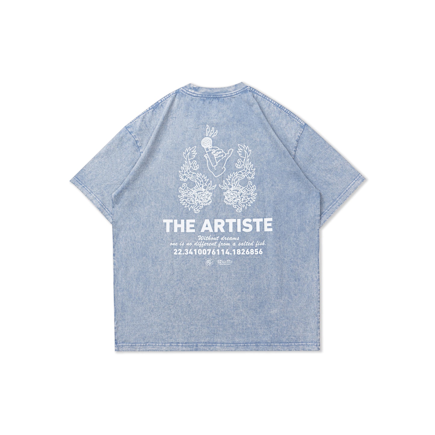 GREENHOUSE x theradio "THE ARTISTE" SERIES BLUE WASH PRINT TEE