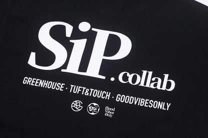 GREEN HOUSE 「SIP.collab」Series black Tee