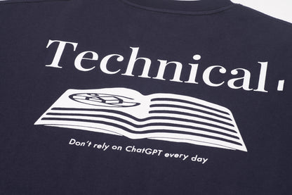 TECHNICAL Knowledge Series – Multicolour Navy blue Tee