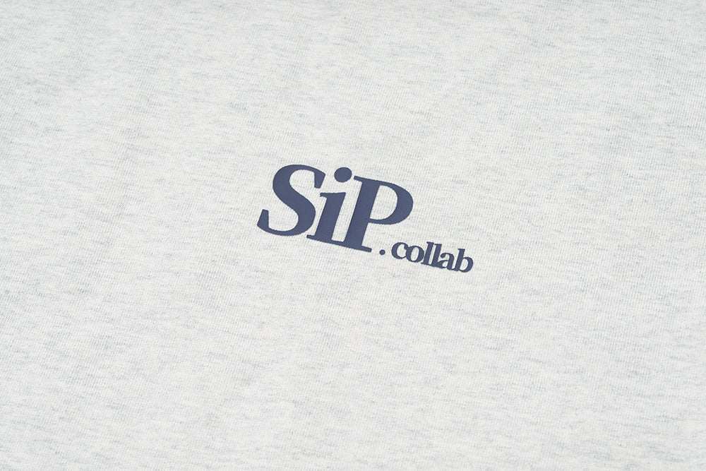 GREEN HOUSE 「SIP.collab」Series oatmeal grey long sleeve t shirt