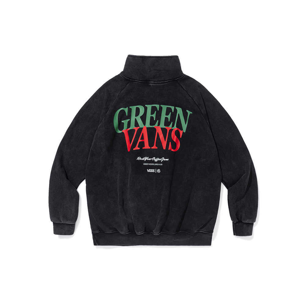 GREEN HOUSE “GREEN VANS” Series Half-Zip Sweatshirt