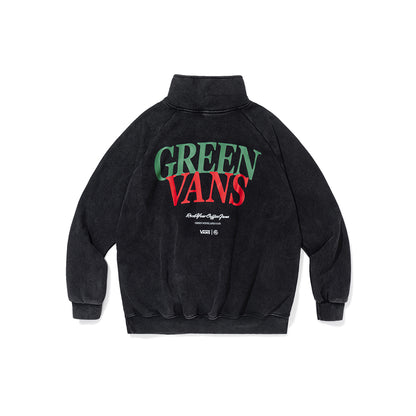 GREEN HOUSE “GREEN VANS” Series Half-Zip Sweatshirt