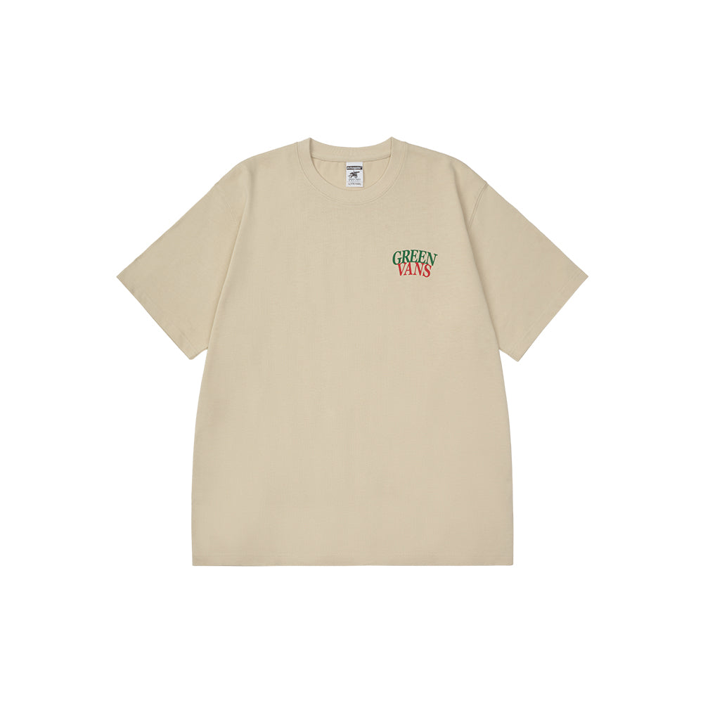 GREEN HOUSE “GREEN VANS” Series Khaki Tee