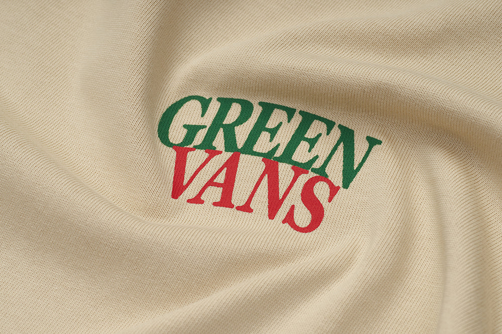 GREEN HOUSE “GREEN VANS” Series Khaki Tee