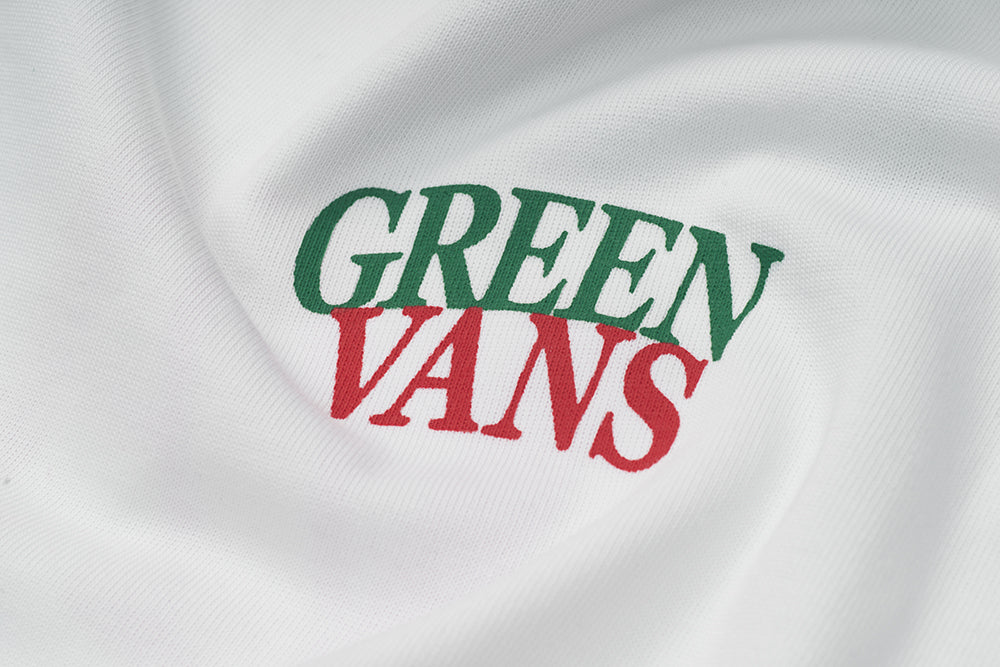 GREEN HOUSE “GREEN VANS” Series White Tee