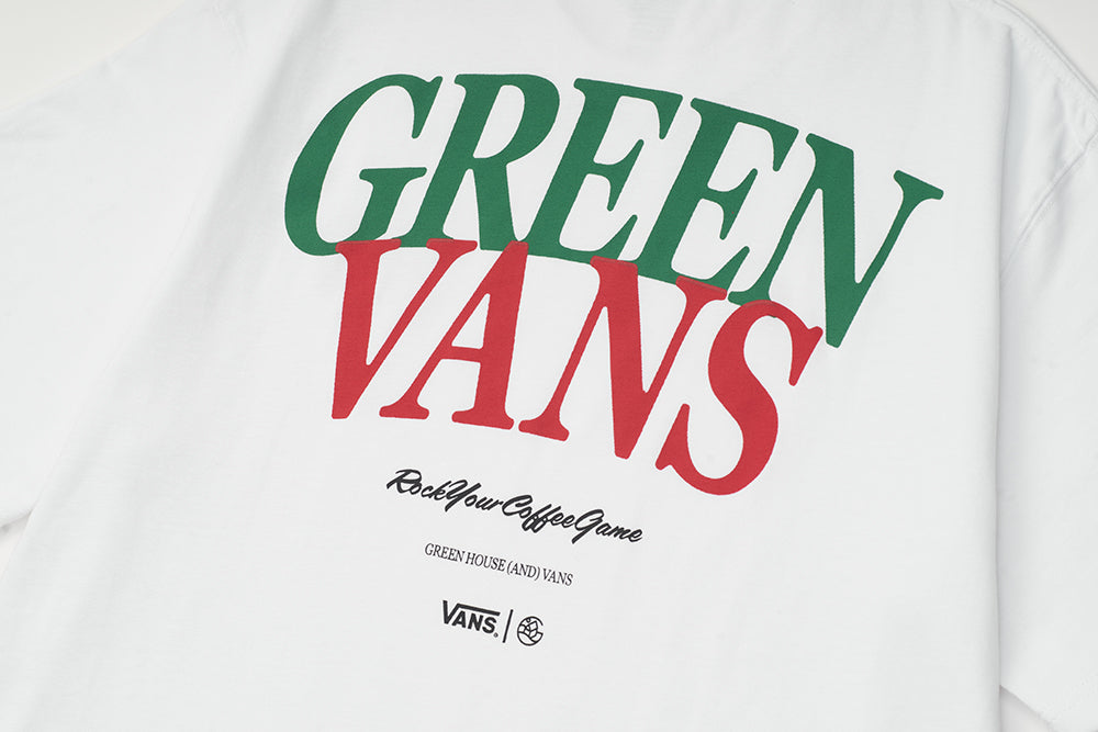 GREEN HOUSE “GREEN VANS” Series White Tee