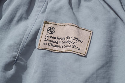 GREEN HOUSE CAFE and CHAMBERS Unveil Limited-Edition Skate Pants Sky Blue
