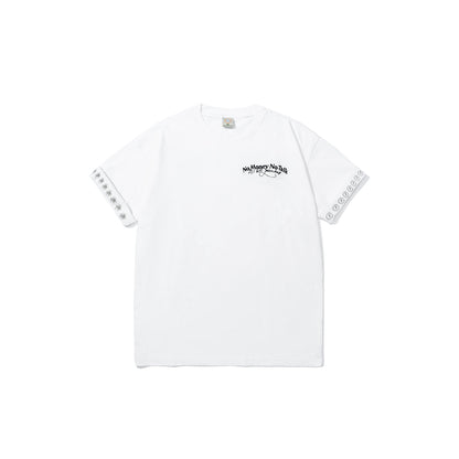 GREENHOUSE x  24/7TALK  "NO MONEY NO TALK" SERIES TEE WHITE