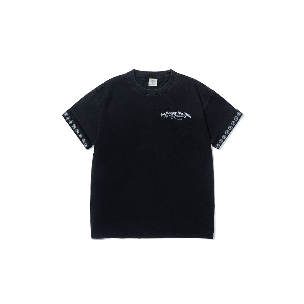 GREENHOUSE x  24/7TALK  "NO MONEY NO TALK“ SERIES TEE BLACK