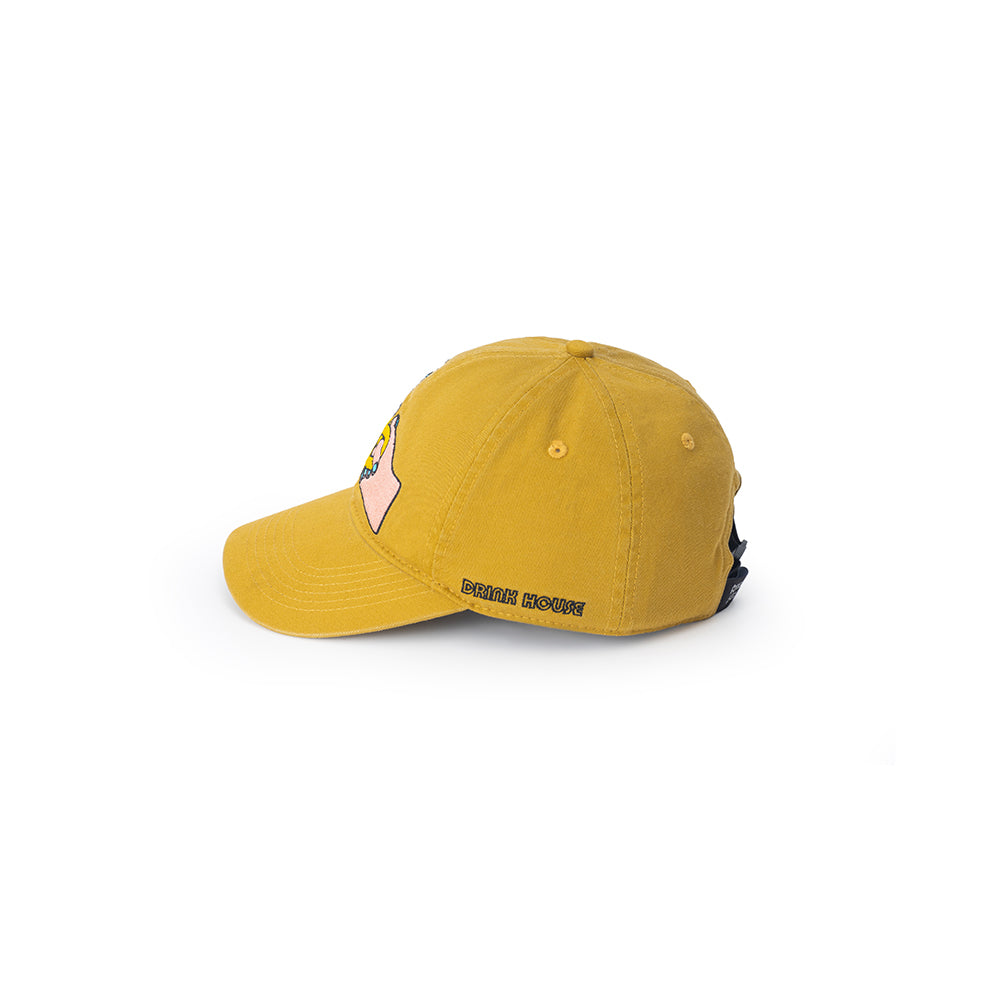 GREENHOUSE x AYAKA FUKANO "DRINK HOUSE" SERIES BASKETBALL CAP EARTH YELLOW