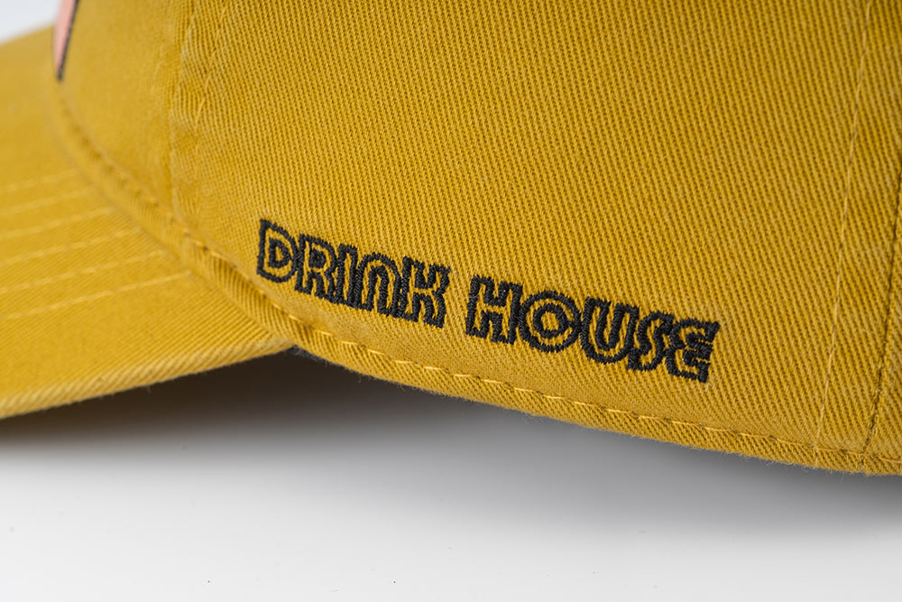 GREENHOUSE x AYAKA FUKANO "DRINK HOUSE" SERIES BASKETBALL CAP EARTH YELLOW