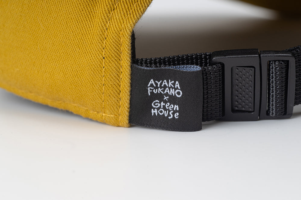 GREENHOUSE x AYAKA FUKANO "DRINK HOUSE" SERIES BASKETBALL CAP EARTH YELLOW