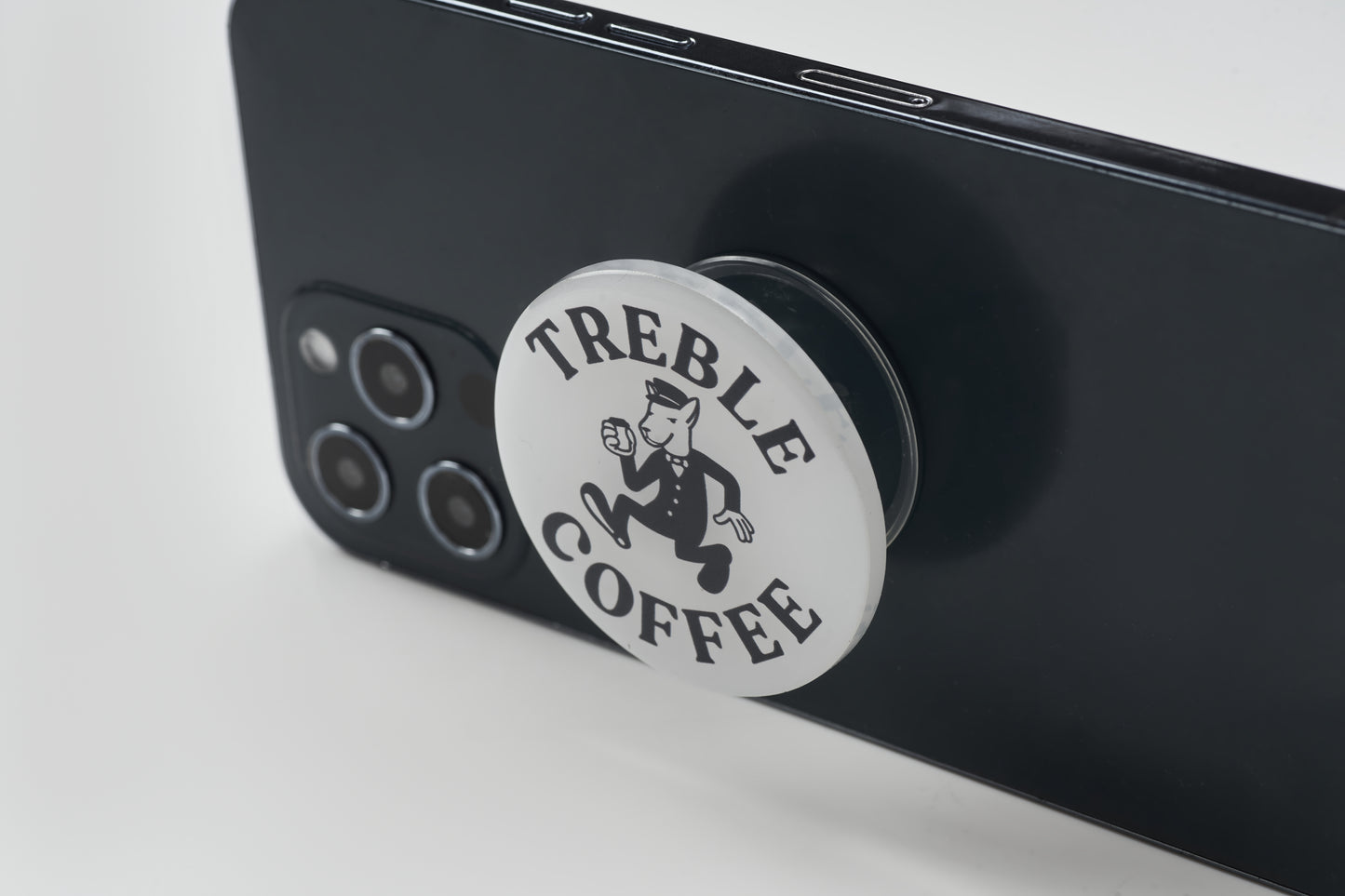 Buy 2 boxes of Treble Coffee and get a Treble Dog phone holder